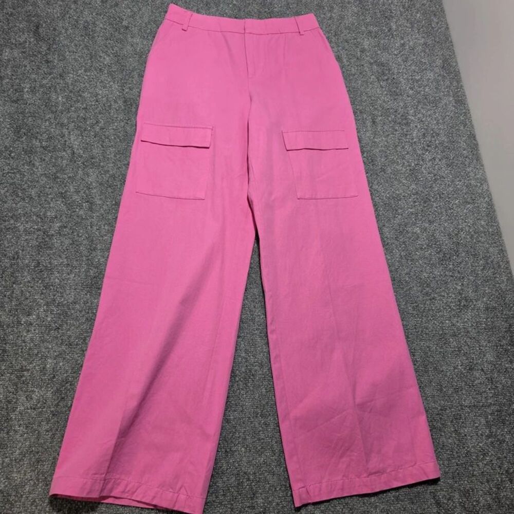 Women’s Pink Wide Leg Cargo Pants Size Medium